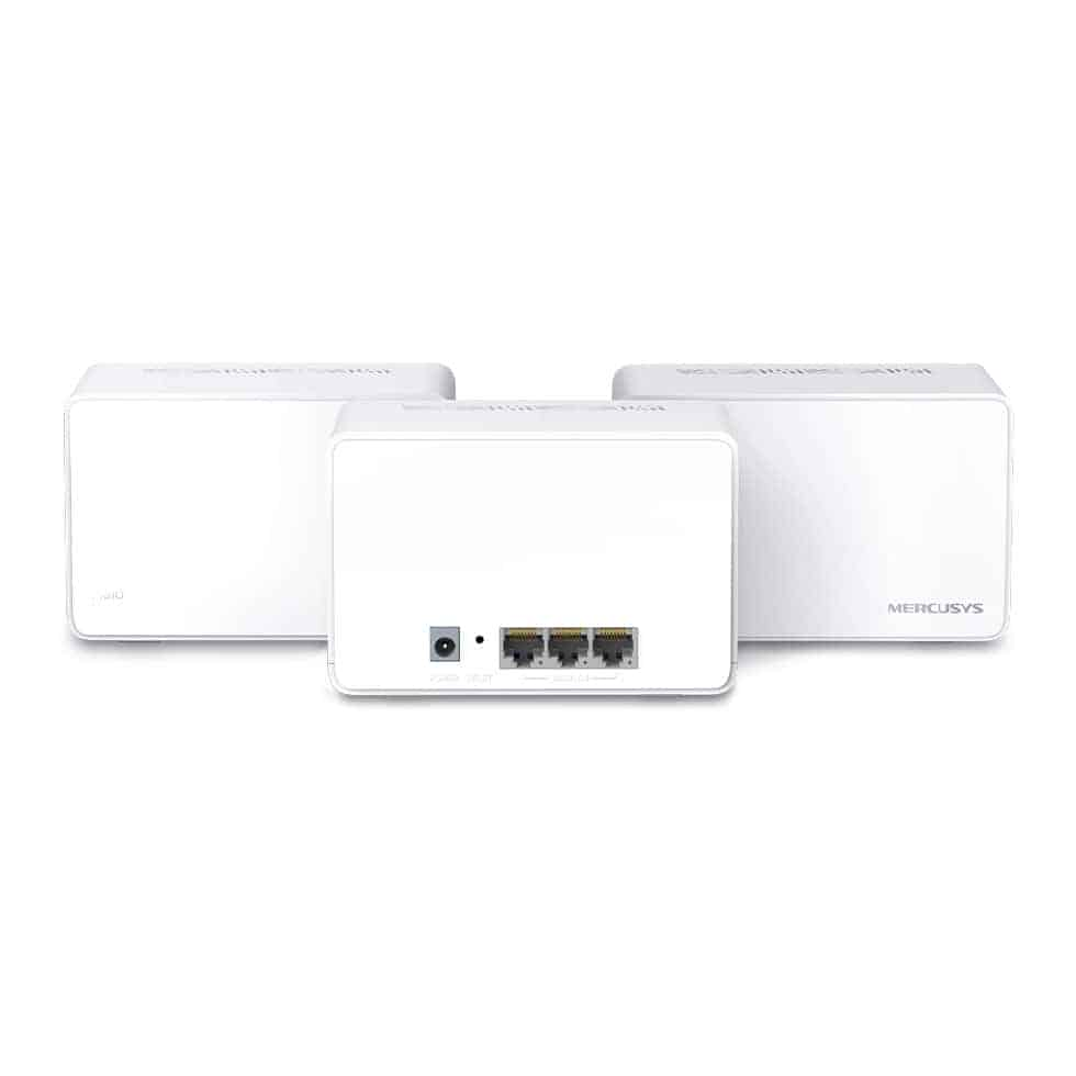 (image for) MERCUSYS Dual-Band Halo H80X 3 Pack AX3000 WiFi Mesh System